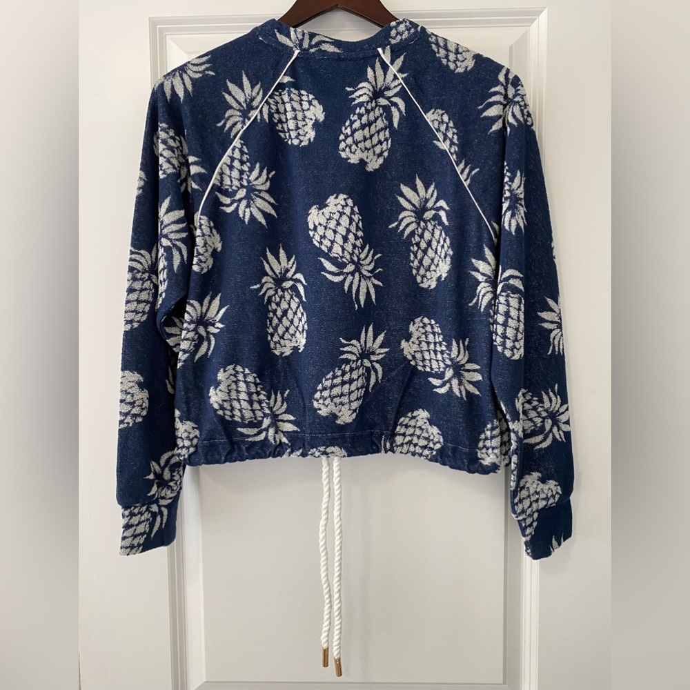 Le Superbe After Sundown Print Terry Cloth Pullover Oversize Nordstrom XS NWT - Picture 6 of 6